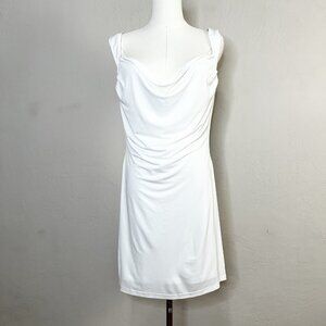 Tiger Mist‎ Mini Dress Tyler White Cowl Open Back Ruched NWT Size XL NEW